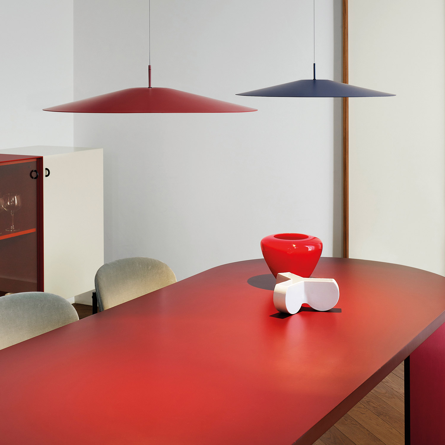 LUCE PLAN ルーチェプラン 赤 Koinè LED suspension lamp by Luceplan | Bedroom | Rooms